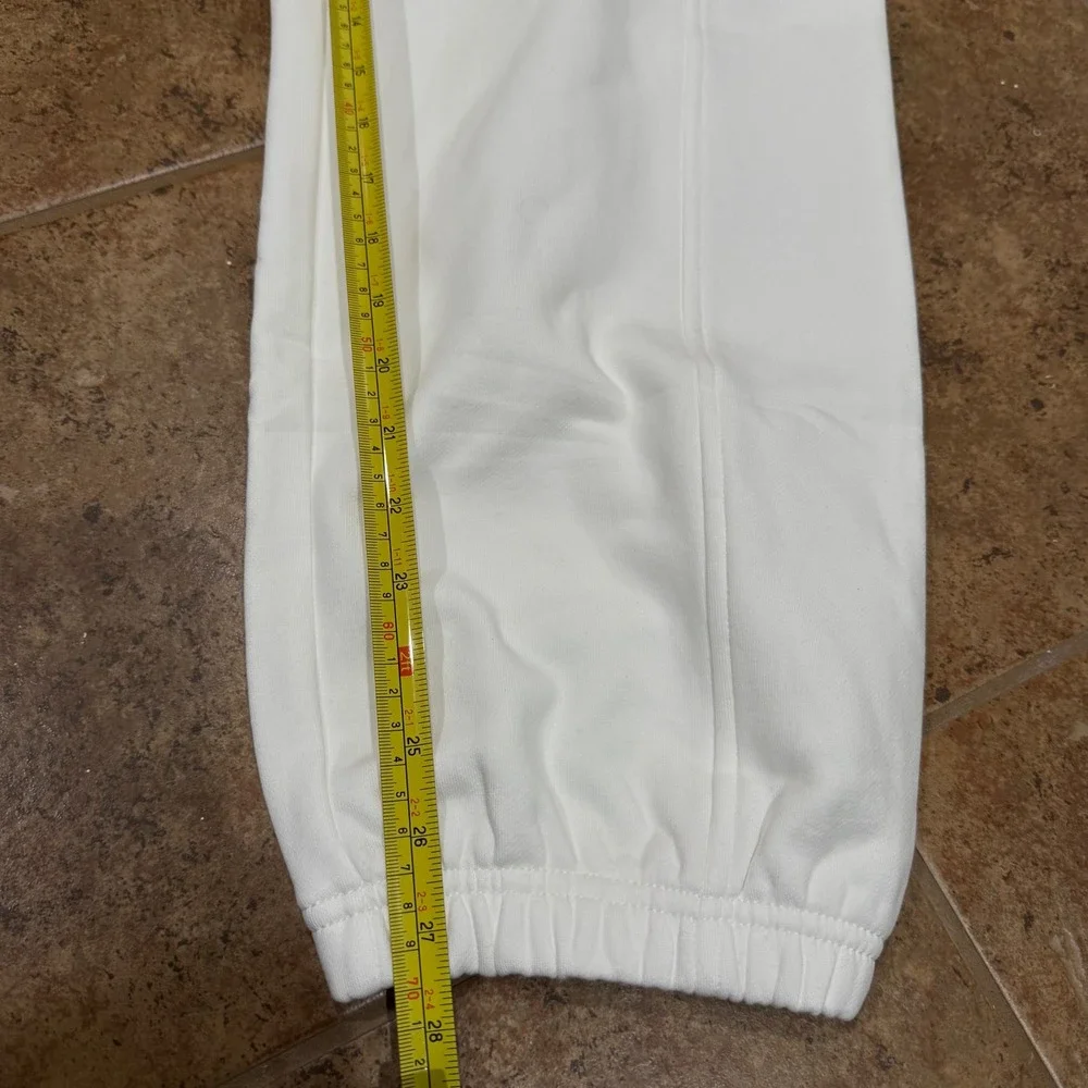 NWT Athleta Heavyweight Terry Cargo‎ Jogger Pants S Petite Ivory Off-white Cargo